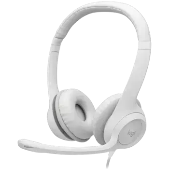 Гарнитура проводная LOGITECH H390 USB White (981-001288)