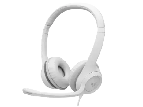Гарнитура проводная LOGITECH H390 USB White (981-001286)