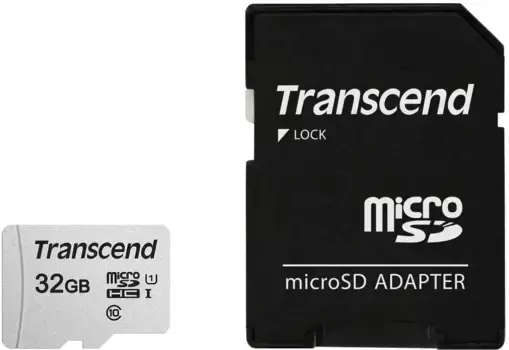 Карта памяти TRANSCEND 300S-A microSDHC 32GB TS32GUSD300S-A