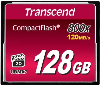 Карта памяти TRANSCEND CompactFlash 800 128GB (TS128GCF800)