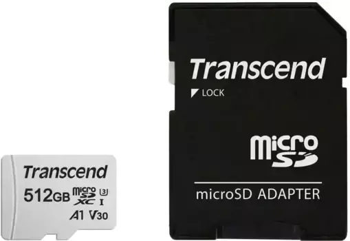 Карта памяти TRANSCEND USD300S-A microSD 512GB без адаптера (TS512GUSD300S-A)