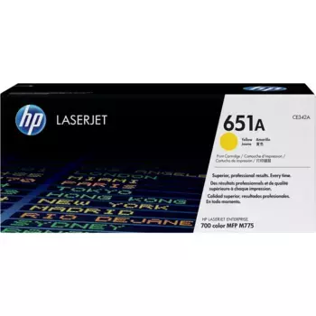Картридж для лазерного принтера HP 651A Yellow (CE342A)
