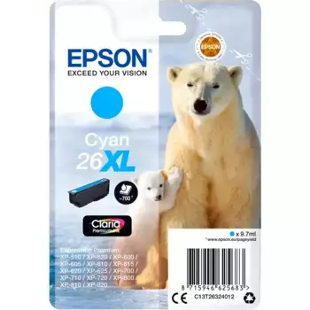 Картридж для струйного принтера EPSON 26XL Cyan (C13T26324012)