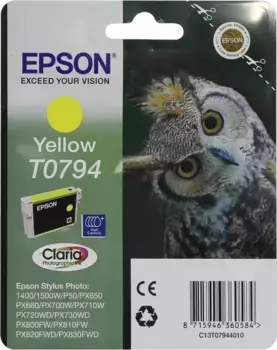 Картридж для струйного принтера EPSON T0794 Yellow (C13T07944010)