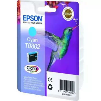 Картридж для струйного принтера EPSON T0802 Cyan (C13T08024011) PI