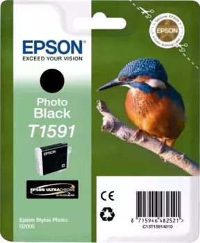 Картридж для струйного принтера EPSON T1591 Photo Black (C13T15914010) PI