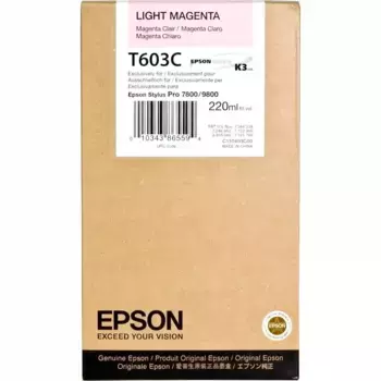Картридж для струйного принтера EPSON T603C Light Magenta (C13T603C00) PI