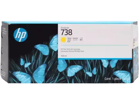 Картридж для струйного принтера HP 738 Yellow (676M8A)