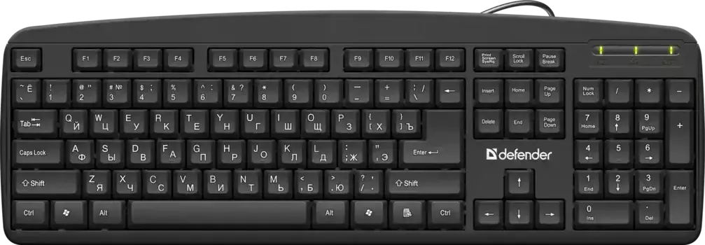 Клавиатура проводная DEFENDER Office HB-910 (45910)