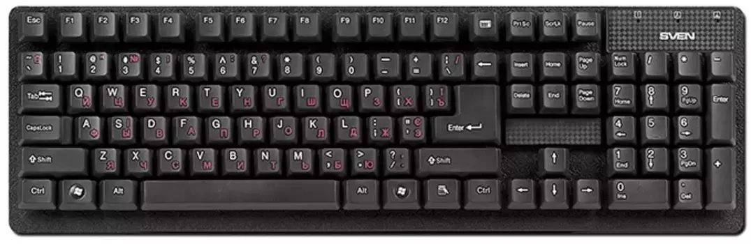 Клавиатура проводная SVEN Standard 301 (SV-03100301UB)