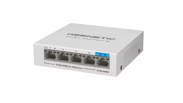 Коммутатор неуправляемый KEENETIC Keenetic PoE+ Switch 5 (KN-4610)