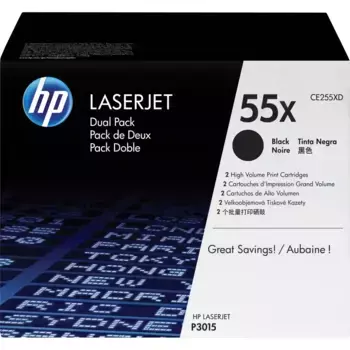 Комплект картриджей для лазерного принтера HP 55X Black (CE255XD)