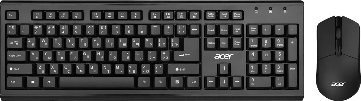 Комплект (клавиатура + мышь) беспроводной ACER OKR120 (ZL.KBDEE.007)