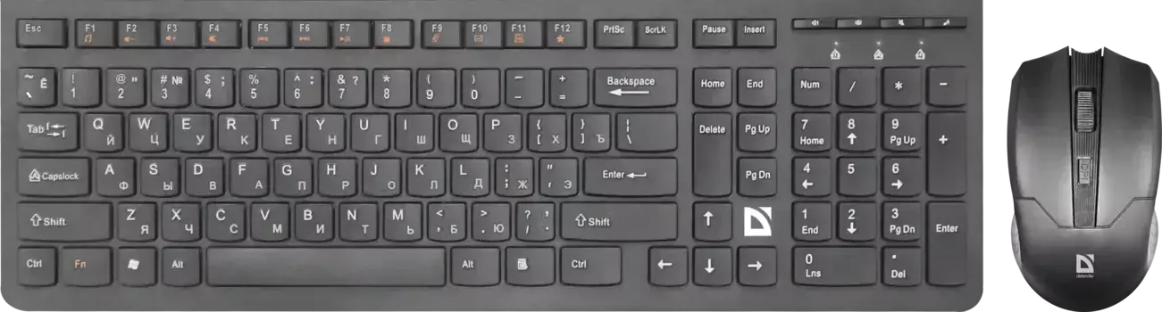 Комплект (клавиатура + мышь) беспроводной DEFENDER Columbia C-775 (45775)