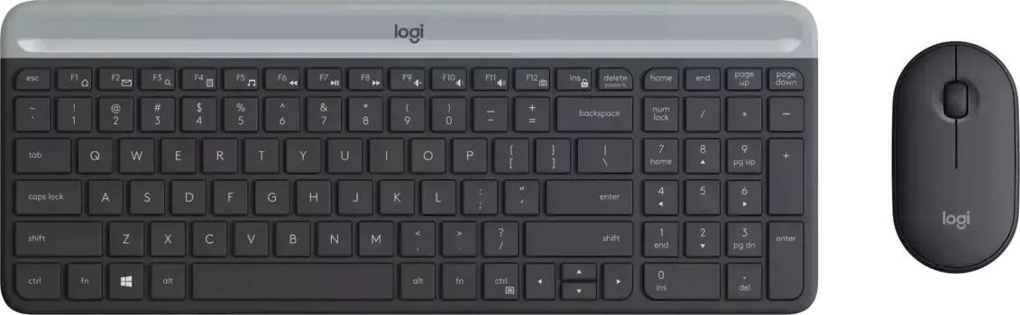 Комплект (клавиатура + мышь) беспроводной LOGITECH MK470 Graphite (920-009206)