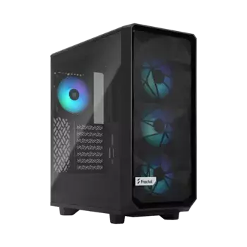 Корпус для ПК без БП FRACTAL DESIGN Meshify 2 Compact Lite RGB Black (FD-C-MEL2C-05)