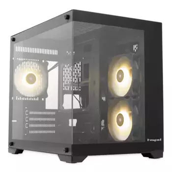 Корпус для ПК без БП HSPD F330 Black (F330-TGBK-ARGB)