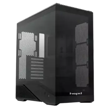 Корпус для ПК без БП HSPD F711 Black (F711-TGBK)