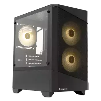 Корпус для ПК без БП HSPD M330 Black (M330-TGBK-ARGB)