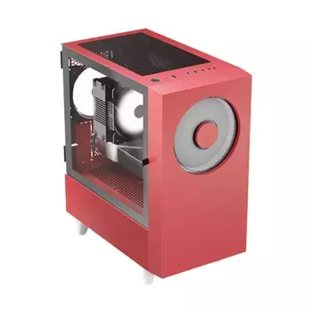 Корпус для ПК без БП WIZMAX EM1 Woofer Red