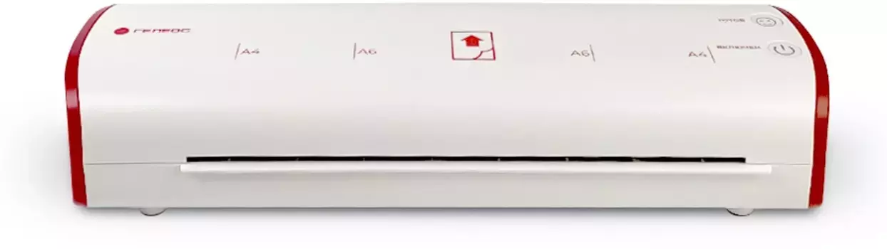 Ламинатор ГЕЛЕОС ЛМ A4 Модерн белый+красный (ЛМ-А4МБК)