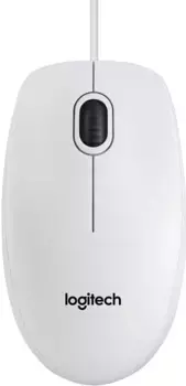 Мышь проводная LOGITECH B100 White OEM (910-003360)