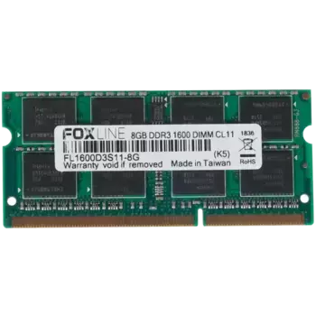 Оперативная память FOXLINE SODIMM DDR3 8GB 1600 MHz (FL1600D3S11-8G)