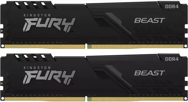 Оперативная память KINGSTON FURY Beast Black DIMM DDR4 16GB (2x8GB) 3200 MHz (KF432C16BBK2/16)