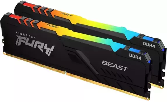 Оперативная память KINGSTON FURY Beast RGB DIMM DDR4 64GB (2x32GB) 2666 MHz (KF426C16BB2AK2/64)