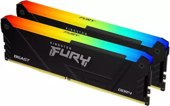 Оперативная память KINGSTON FURY Beast RGB DIMM DDR4 32GB (2x16GB) 3600 MHz (KF436C18BB2AK2/32)