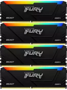 Оперативная память KINGSTON FURY Beast RGB DIMM DDR4 64GB (4x16GB) 2666 MHz (KF426C16BB2AK4/64)