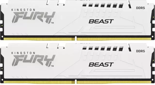 Оперативная память KINGSTON FURY Beast White DIMM DDR5 32GB (2x16GB) 5600 MHz (KF556C40BWK2-32)