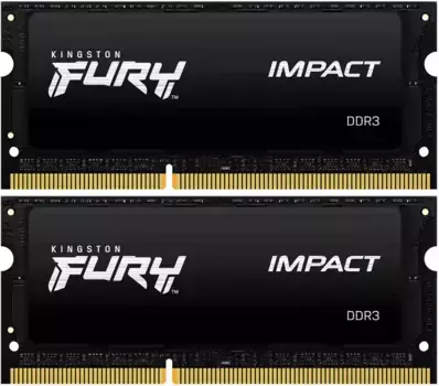 Оперативная память KINGSTON FURY Impact SODIMM DDR3 16GB (2x8GB) 1866 MHz (KF318LS11IBK2/16)