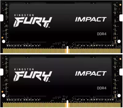 Оперативная память KINGSTON FURY Impact SODIMM DDR4 64GB (2x32GB) 3200 MHz (KF432S20IBK2/64)