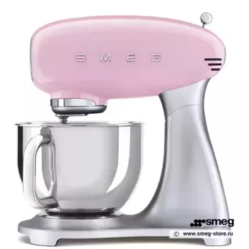 Планетарный миксер SMEG SMF02PKEU, пастельный розовый