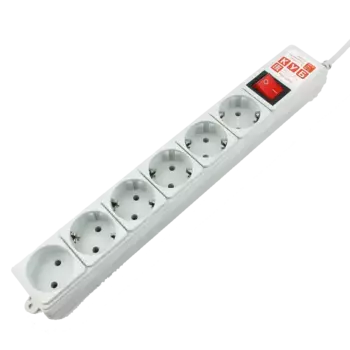 Сетевой фильтр POWER CUBE SPG(5+1)-B-6 1,9м Gray