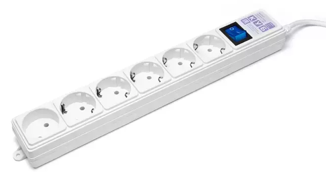 Сетевой фильтр POWER CUBE SPG(5+1)-16B 5м White