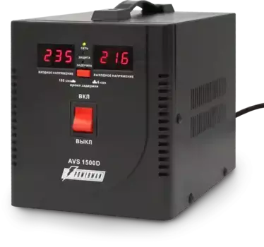 Стабилизатор напряжения POWERMAN AVS 1500D Black