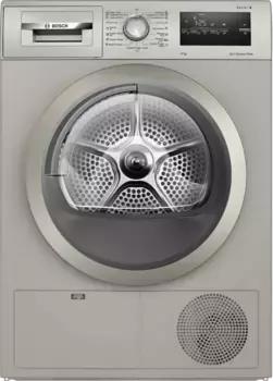 Сушильная машина BOSCH WTN86202ME Serie 4, серебристая