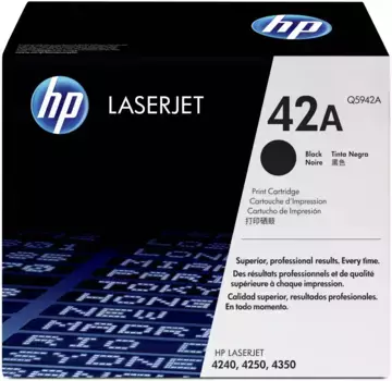 Тонер-картридж для лазерного принтера HP 42A Black (Q5942A)