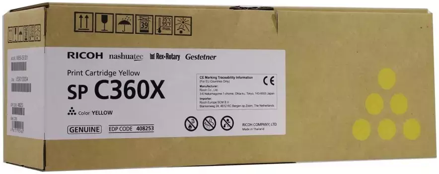 Тонер-картридж для лазерного принтера RICOH SP C360X (408253)