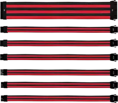 Удлинитель кабеля блока питания COOLER MASTER EXTENSION CABLE KIT (CMA-NEST16RDBK1-GL)