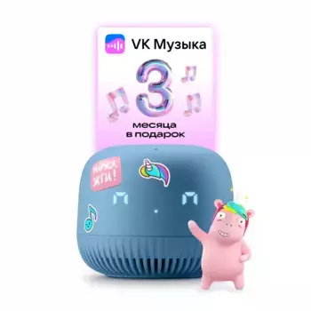 Умная колонка VK Капсула Нео, синий (VKSP11BL)