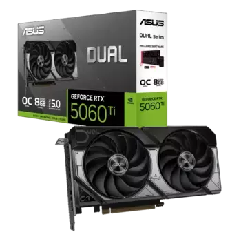 Видеокарта ASUS Dual GeForce RTX 5060 Ti OC 8G (90YV0MP2-M0NA00)