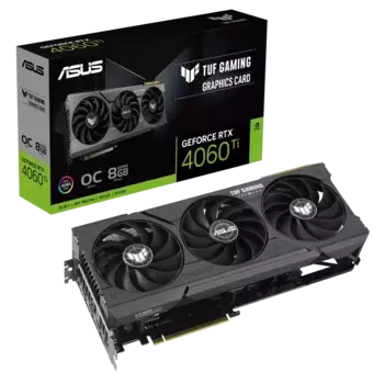 Видеокарта ASUS TUF Gaming GeForce RTX 4060 Ti O8G (90YV0J50-M0NA00)