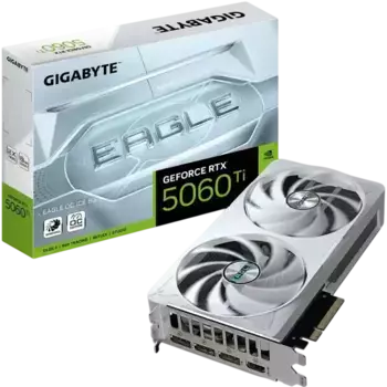 Видеокарта GIGABYTE GeForce RTX 5060 Ti Eagle OC ICE 8GB (GV-N506TEAGLEOC ICE-8GD)