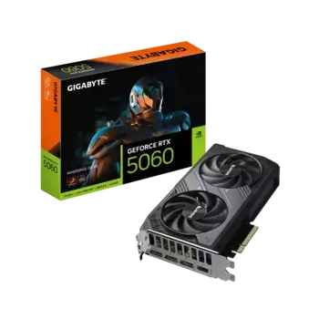 Видеокарта GIGABYTE GeForce RTX 5060 WindForce OC 8G (GV-N5060WF2OC-8GD)