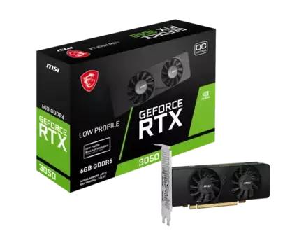 Видеокарта MSI GeForce RTX 3050 LP 6G OC