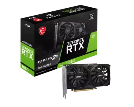 Видеокарта MSI GeForce RTX 3050 Ventus 2X 6G