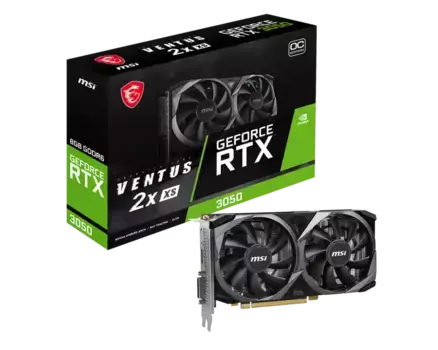 Видеокарта MSI GeForce RTX 3050 Ventus 2X XS 8G OC